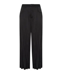 Acceptance Wide Leg Pleated Trousers Black
