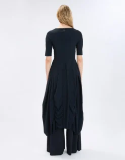 Black On Top Short Sleeved Dress