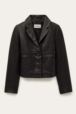 Borfeo Black Leather Jacket