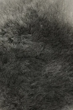 Deep Classic Dark Grey Luxury Sheepskin Slipper Slides