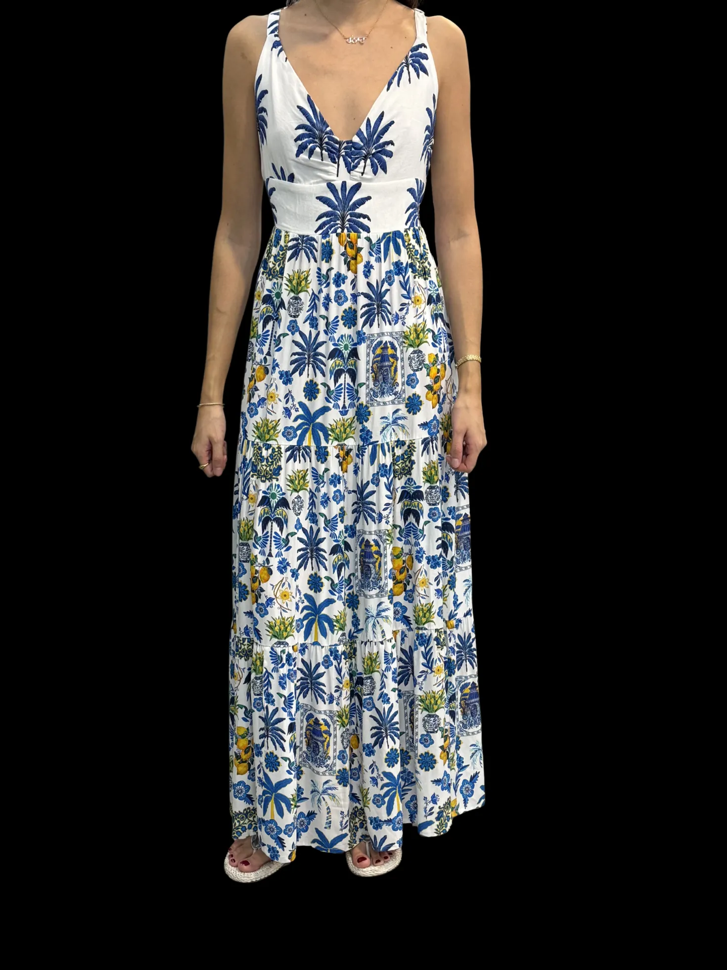 Dina Papercolle Print Dress