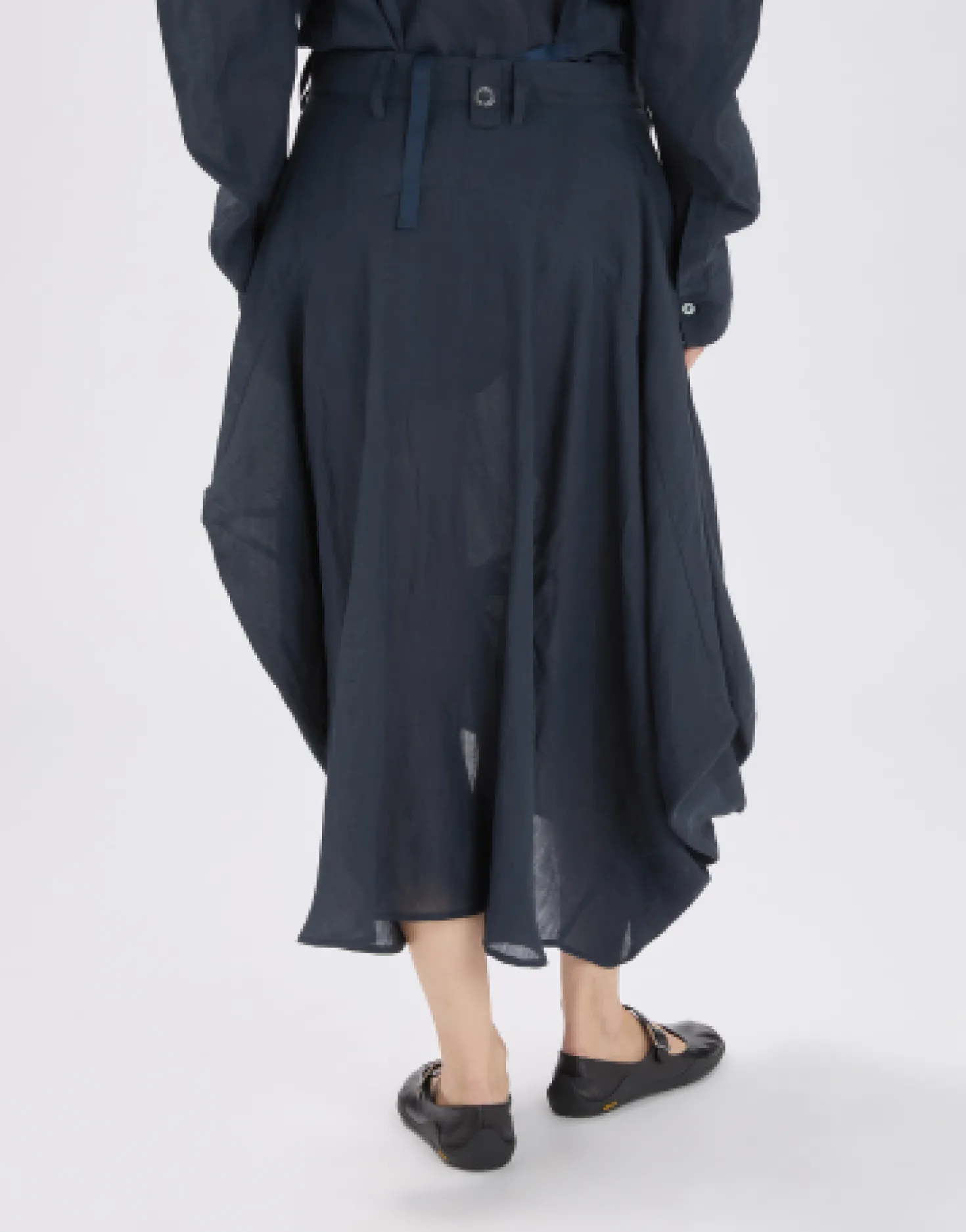 Fitzroy Navy Linen Skirt