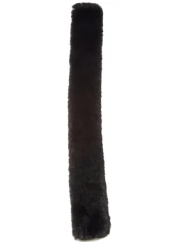 Fur5Eight Black Faux Fur Loop Scarf