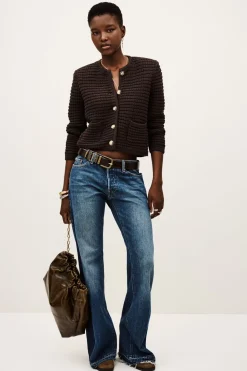 Gaspard Chocolate Knit Cardigan