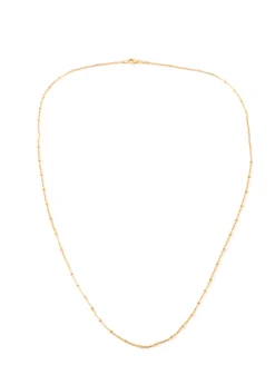 Gold Thin Ball Chain Necklace