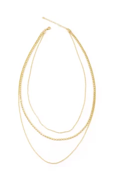Gold Triple Necklace