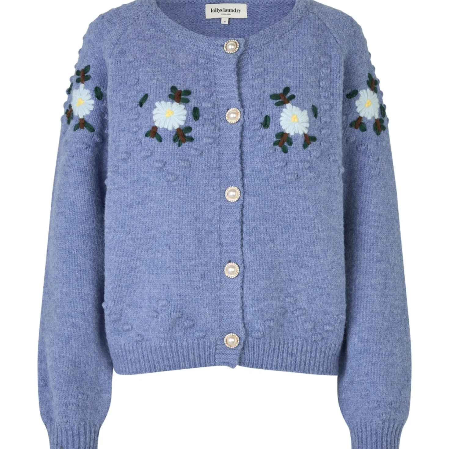 Gracelynn Blue Melange Knit Cardigan