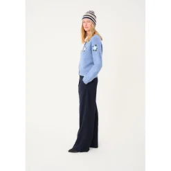 Gracelynn Blue Melange Knit Cardigan