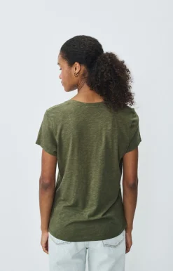 Jacksonville VIntage Kaki Scoop Neck T-Shirt