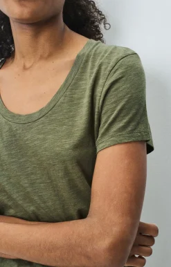 Jacksonville VIntage Kaki Scoop Neck T-Shirt