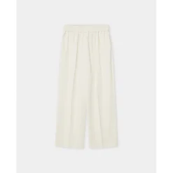 Jonah Classic Gaberdine Ivory Cropped Trousers