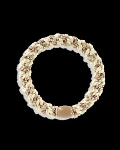 KKNEKKI Hair Tie Ivory Beige Glitter