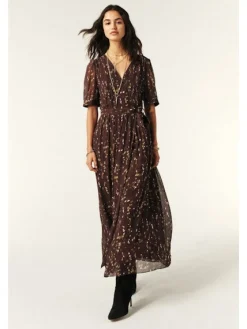 Kris Brown Print Dress