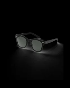 Oversized Black Trapeze Sunglasses