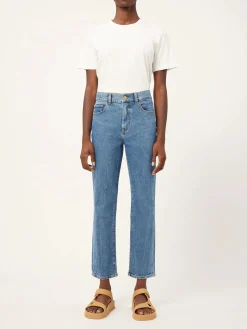 'Patti' Blue Rapid Vintage High Rise Straight Jeans