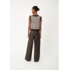 Ringo Brown Faux Leather Pants