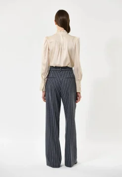 Roberta Antique Blouse with Ruffle