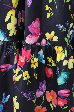 Romy Navy Love Bug Maxi Dress