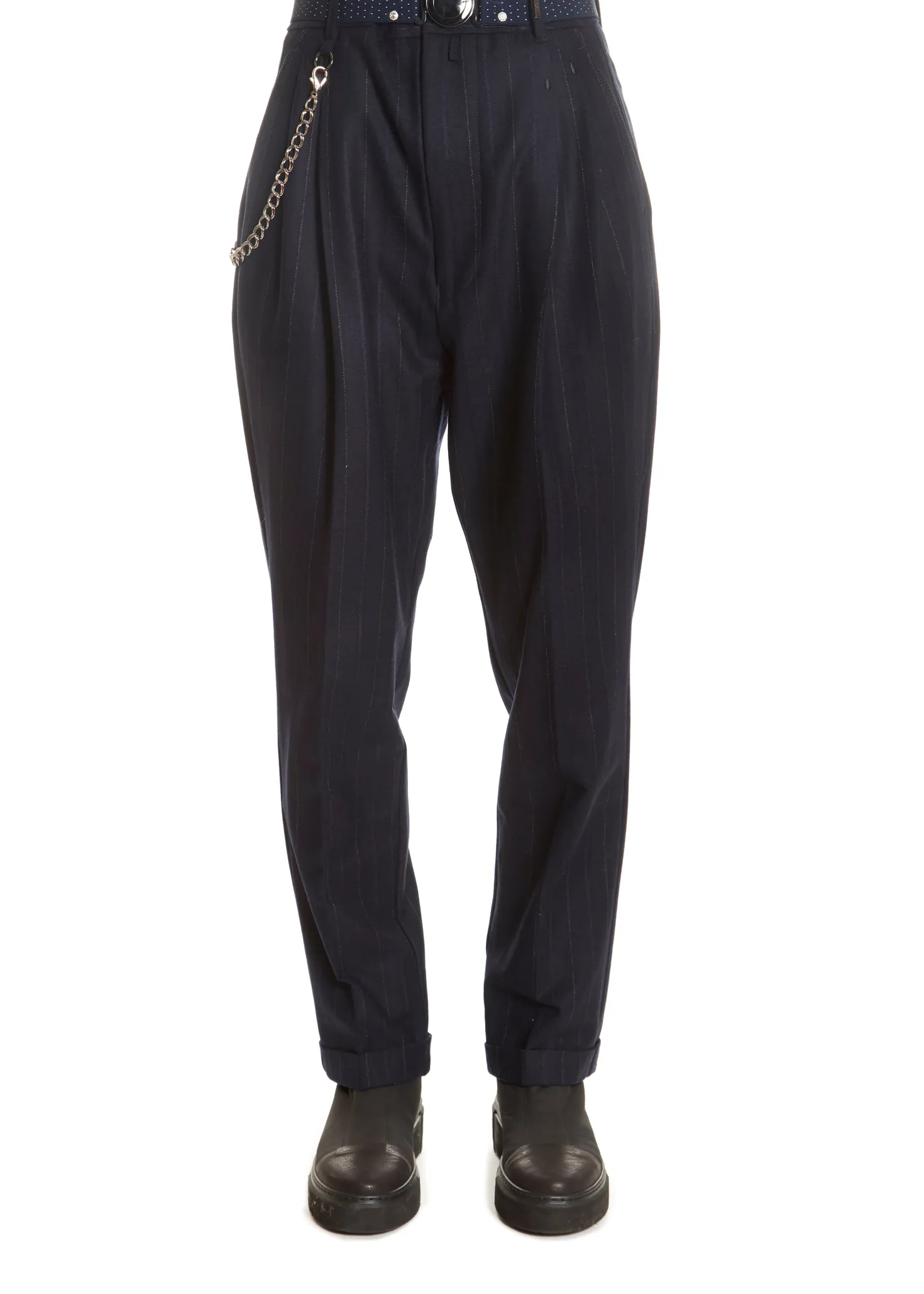 'Sneek' Navy Pinstripe Suit Pant