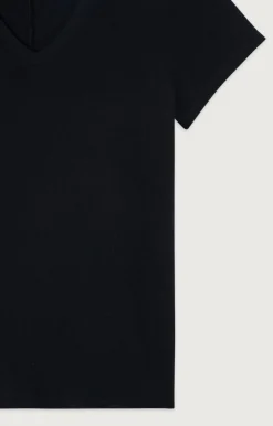 Sonoma Black V Neck Slub T Shirt
